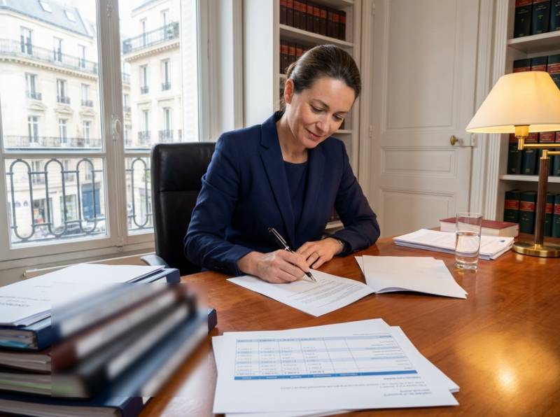 Avocat spécialisé en droit des affaires à Paris révisant des statuts de société et une convention de cession de parts – honoraires de 1 000 à 2 500 € selon la complexité de l'opération